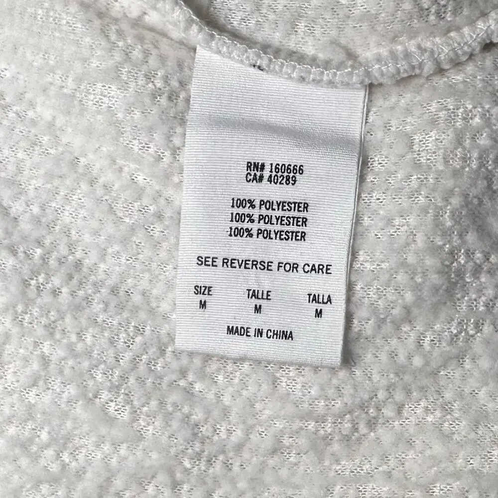 New Era New York Giants Cream Athletic Sherpa Full-Zip Bomber Jacket Women’s Med - Picture 12 of 13